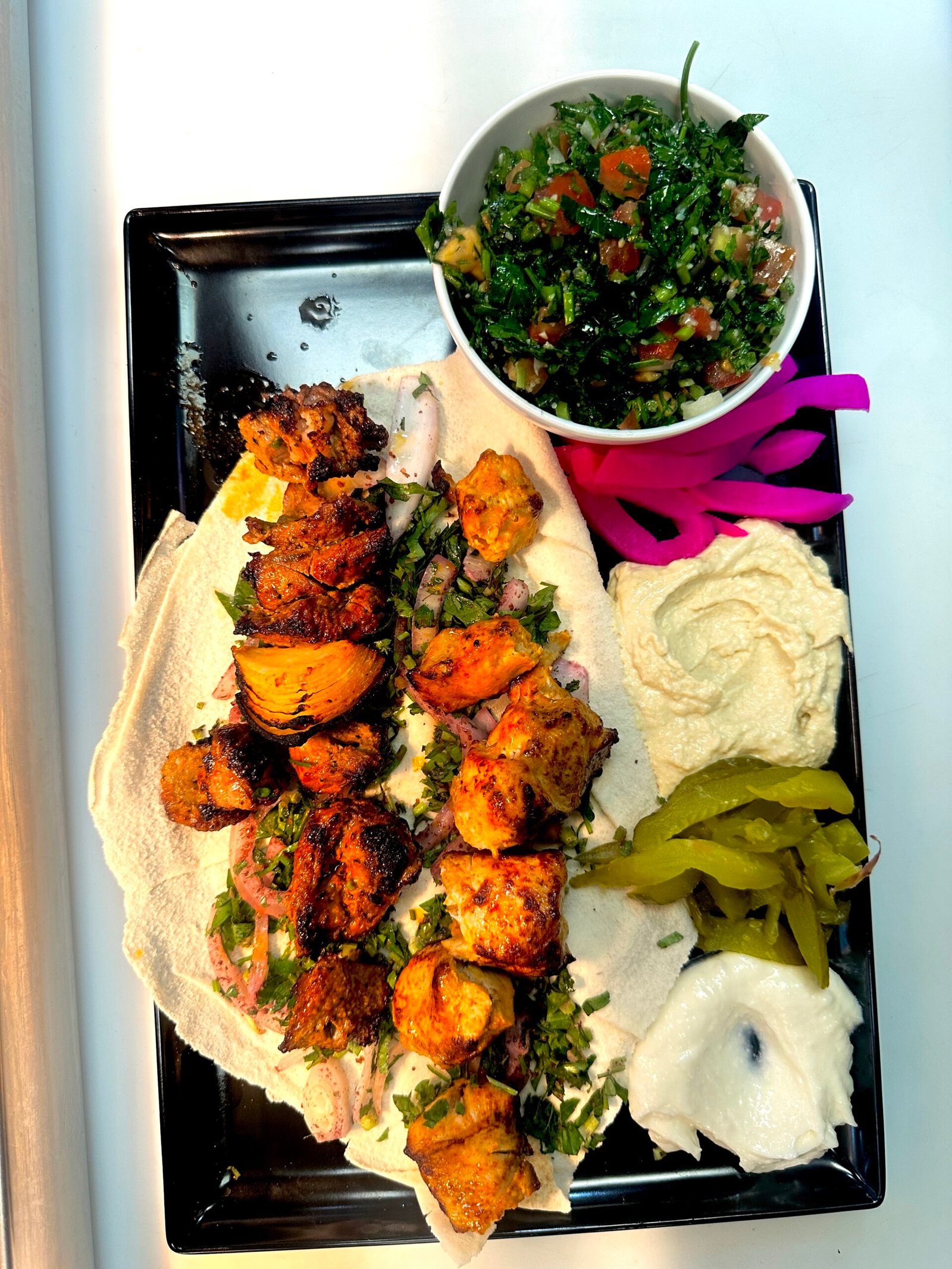 Double BBQ Shish Plate